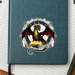 Personalized Book Dragon Set of 2 Easter Waterproof Stickers Labels with Name Home Decor Birthday Gift for Book Lovers Bookworms