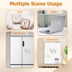 Personalised Lace Initial PU Leather Magnetic Bookmark Clip with Name Reading Accessory Wedding Party Birthday Gift for Readers Bookworms