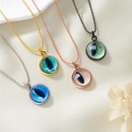 Gepersonaliseerde huisdier oog foto ketting sierlijke sieraden verjaardag herdenkingscadeau voor vrouwen huisdier liefhebbers