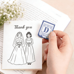 Personalised Lace Initial PU Leather Magnetic Bookmark Clip with Name Reading Accessory Wedding Party Birthday Gift for Readers Bookworms