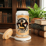 Personalised Multi-Pattern Dragon 20 oz Frost Glass with Name Daily Use Birthday Gift for Book Dragon Lovers