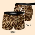 Personalised This Ass Belongs To Handprint Men's Boxer Brief with Name Valentine's Day Anniversary Gift for Husband Boyfriend