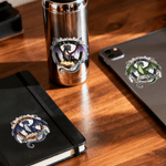 Personalized Book Dragon Set of 2 Easter Waterproof Stickers Labels with Name Home Decor Birthday Gift for Book Lovers Bookworms