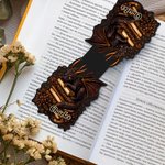 Personalized Vintage Book Dragon Magnetic Bookmark Clip with Name Daily Use Birthday Gift for Dragon Book Lovers