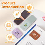 Personalized Birthstone Birth Flower PU Leather Magnetic Bookmark Clip with Name Reading Accessory Birthday Gift for Book Lover Friends