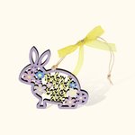 Custom Colorful Name Easter Bunny Decorations