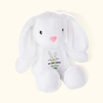 Coniglietto di peluche personalizzato La mia prima Pasqua con nome e anno Regalo di Pasqua per bambini
