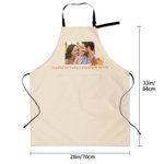 Personalised Flower Lip Print Easter Rabbit Photo Apron with Text and Pockets Cooking Activities Valentine's Day Easter Gift for Family Cooking Lover