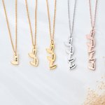 Personalizado 1-5 Corazones Collar con Nombre Grabado Día de la Madre Cumpleaños Aniversario Regalo para Mamá Abuela Hermana