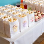 Gepersonaliseerde Have A Poppin Valentijnsdag Popcorn Ontwerp Waterdichte Stickers met Naam Klasse Uitwisseling Feestartikelen Valentijnsdag Cadeau voor Paar Kind