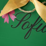 Personalised Bow Heart Rose Gift Bag with Name Valentine's Day Anniversary Gift for Couple