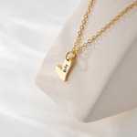 Personalizado 1-5 Corazones Collar con Nombre Grabado Día de la Madre Cumpleaños Aniversario Regalo para Mamá Abuela Hermana