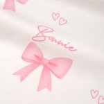 Personalisierte niedlichen Bogen weichen Swaddle Hut Bademantel Set mit Namen Baby Dusche Geburtstag Geschenk für Neugeborene neue Mütter