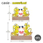 Personalised Classic Long-Tailed Marsupilami Couple LED Night Light with Name and Text Valentine's Day Gift for Couple | Callie × Marsupilami®