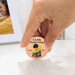 Personalized A Little Pocket Hug Cartoon Couple Character Coin with Name and Display Stand Valentine's Day Anniversary Gift for Couple