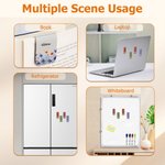 Personalized Watercolor Birth Flower Magnetic PU Leather Bookmark Clip with Name Reading Birthday Gift for Book Lovers Bookworms