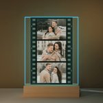Luce notturna LED a pellicola personalizzata con 3 foto, luce a 7 colori - Regalo di San Valentino per coppia
