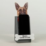 Personalized Cute Pet Face Photo Paw Bone Design Phone Holder with Text Desk Decor Daily Use Birthday Gift for Pet Owners