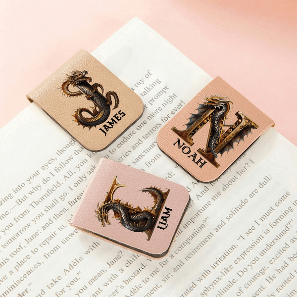 Retro Dragon Magnetic Bookmark Clip - Reading Club Gift
