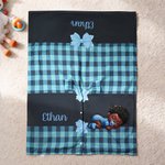 Personalisierte niedliche schwarze Baby Schleife karierten Baby Autositz Verdeck mit Namen Privatsphäre-schützende Outdoor-Zubehör Geburtstag Geschenk für Neugeborene Babies