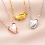 Collier de bague avec pierre de naissance pour couple Cadeau d'anniversaire et de mariage pour femme, Bestie, Maman.