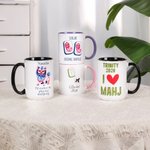 Personalized Mahjong Cheetah Dragon 11 oz 15 oz Ceramic Mug with Name Mahjong Club Birthday Gift for Mahjong Lover Player