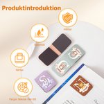 Personligt PU magnetbokmärke med namn och söt moln djur design perfekt som daglig användning eller födelsedagspresent till bokälskare