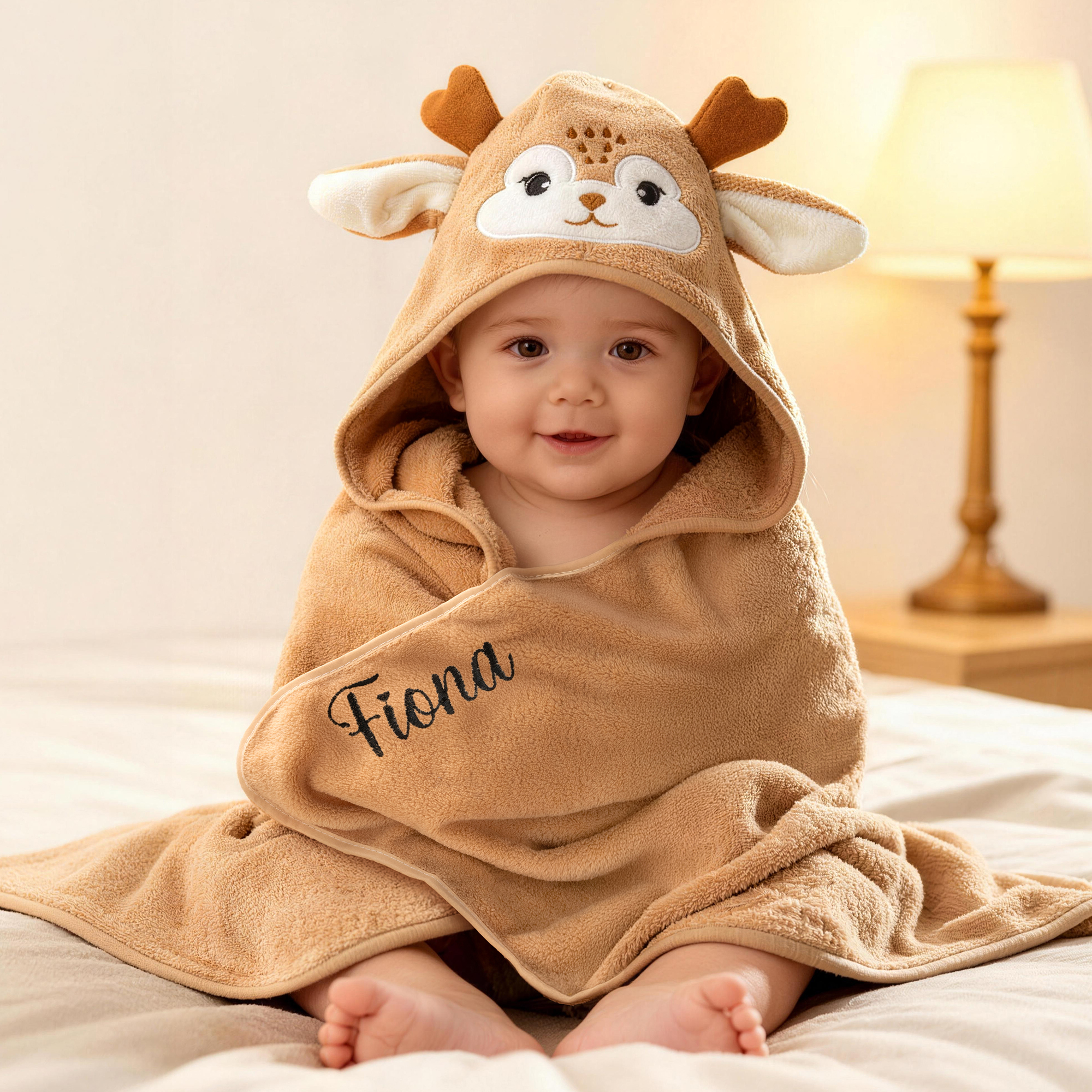 Couvertures à capuche brodées avec nom pour usage quotidien Cadeau d'anniversaire de naissance pour les nouvelles mamans et les bébés