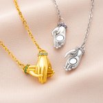 Collier de bague avec pierre de naissance pour couple Cadeau d'anniversaire et de mariage pour femme, Bestie, Maman.