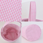 Personalized Multi-Color Large Capacity Polka Dot Bow Easter Basket with Name Party Favor Gift for Boys Girls