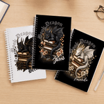 Personalized Dragon Design A5 Spiral Notebook with Name and 120 Lined Pages Office Use Birthday Gift for Dragon-Loving Readers Bookworms