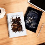 Personalized Dragon Design A5 Spiral Notebook with Name and 120 Lined Pages Office Use Birthday Gift for Dragon-Loving Readers Bookworms