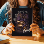 Personalized Dragon Design A5 Spiral Notebook with Name and 120 Lined Pages Office Use Birthday Gift for Dragon-Loving Readers Bookworms
