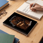 Personalized Dragon Design A5 Spiral Notebook with Name and 120 Lined Pages Office Use Birthday Gift for Dragon-Loving Readers Bookworms