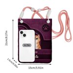 Henkilökohtainen Vintage sarjakuva 1-4 kissat tassu tulostaa sydän puhelin laukku nimet päivittäiseen käyttöön syntymäpäivälahja lemmikkieläinten omistajille ystäville lahja