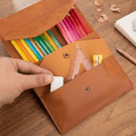 Personalized Retro Birth Flower Birthstone PU Leather A5 Sketchbook Notebook Cover for Daily Use Outdoor Sketching Gift for Artists Painters Students