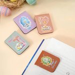 Personalized He Is Risen Easter Egg PU Leather Magnetic Bookmark Clip with Name Birthday Easter  Gift for Book Lovers