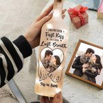 Gepersonaliseerde Hand in Hand LED-flessenlamp met Foto en Naam Valentijnscadeau en Jubileumcadeau voor Koppels