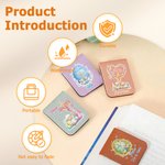 Personalized He Is Risen Easter Egg PU Leather Magnetic Bookmark Clip with Name Birthday Easter  Gift for Book Lovers