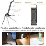 Personalisierte Cartoon Lesefigur wiederaufladbare LED-Leselampe mit Klammer und Namen Geburtstag Geschenk für Bücherliebhaber