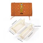 Personalised Yellow-Spotted Leopard Marsupilami PU Leather Makeup Bag with Name Travel Essentials Birthday Gift for Women | Callie × Marsupilami®