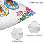 Henkilökohtainen isoäidin Peeps Bunny Ears pääsiäismunat Photo pehmeä heittää tyynyn kansi nimi Home Decor pääsiäinen lahja isoäiti Famliy