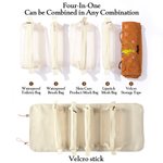 Personalised Yellow-Spotted Leopard Marsupilami PU Leather Makeup Bag with Name Travel Essentials Birthday Gift for Women | Callie × Marsupilami®