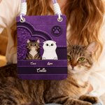 Henkilökohtainen Vintage sarjakuva 1-4 kissat tassu tulostaa sydän puhelin laukku nimet päivittäiseen käyttöön syntymäpäivälahja lemmikkieläinten omistajille ystäville lahja