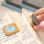 Personalized He Is Risen Easter Egg PU Leather Magnetic Bookmark Clip with Name Birthday Easter  Gift for Book Lovers