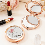 Personalized Butterfly Crystal Birth Flower Folded Makeup Mirror with Name Daily Use Wedding Gift for Bride Bridesmaid