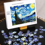 Boîte de Puzzle Imprimée 3D Personnalisée Multicolore Porte Couvercle avec Nom Puzzles Outil Anniversaire Soirée Jeu Cadeau pour les Amoureux des Puzzles