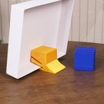 Boîte de Puzzle Imprimée 3D Personnalisée Multicolore Porte Couvercle avec Nom Puzzles Outil Anniversaire Soirée Jeu Cadeau pour les Amoureux des Puzzles