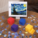 Boîte de Puzzle Imprimée 3D Personnalisée Multicolore Porte Couvercle avec Nom Puzzles Outil Anniversaire Soirée Jeu Cadeau pour les Amoureux des Puzzles