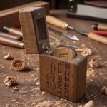 Nota personalizzata Chitarra Design Set di plettri in legno per chitarra con 5 plettri e nome Regalo di compleanno per musicista chitarrista